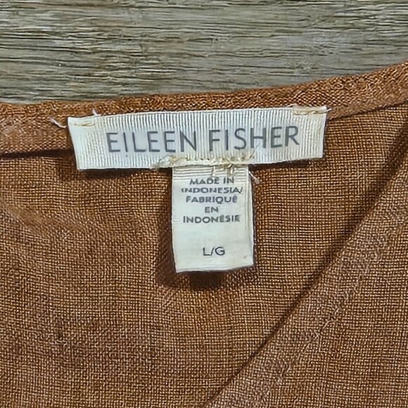 Eileen Fisher Tank Top Women's Size Large 100% Organic Linen Sleeveless EUC - Picture 3 of 7